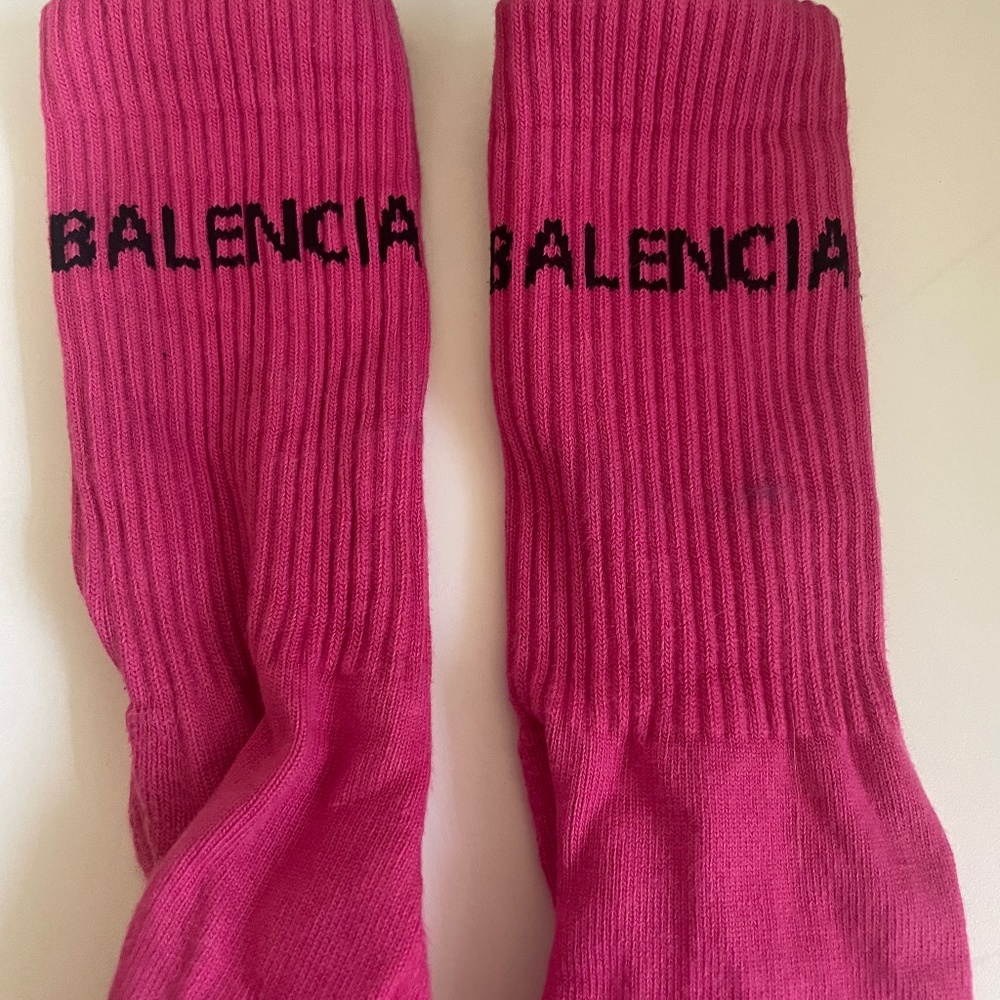Pink Balenciaga Socks